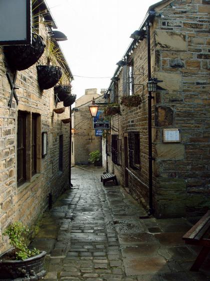 Booth's Yard looking towards Lowtown.